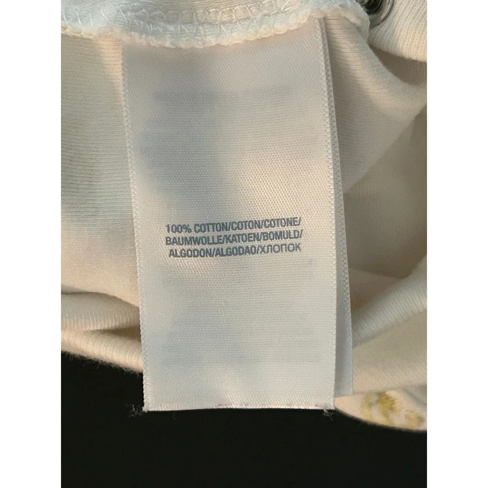 Sold* Ralph Lauren Baby 3M Polo Bear Footed Sleeper White Yellow Cotton (1282)